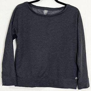 Gap Fit Gray Fleece Crewneck Sweatshirt Size‎ Small